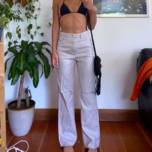 Tan Cotton Pants Size US 6 EUR 38